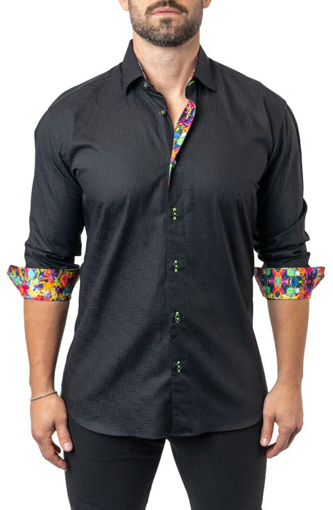 Fibonacci Lego 09 Contemporary Fit Button-Up Shirt