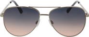 BCBG 60mm Gradient Aviator Sunglasses