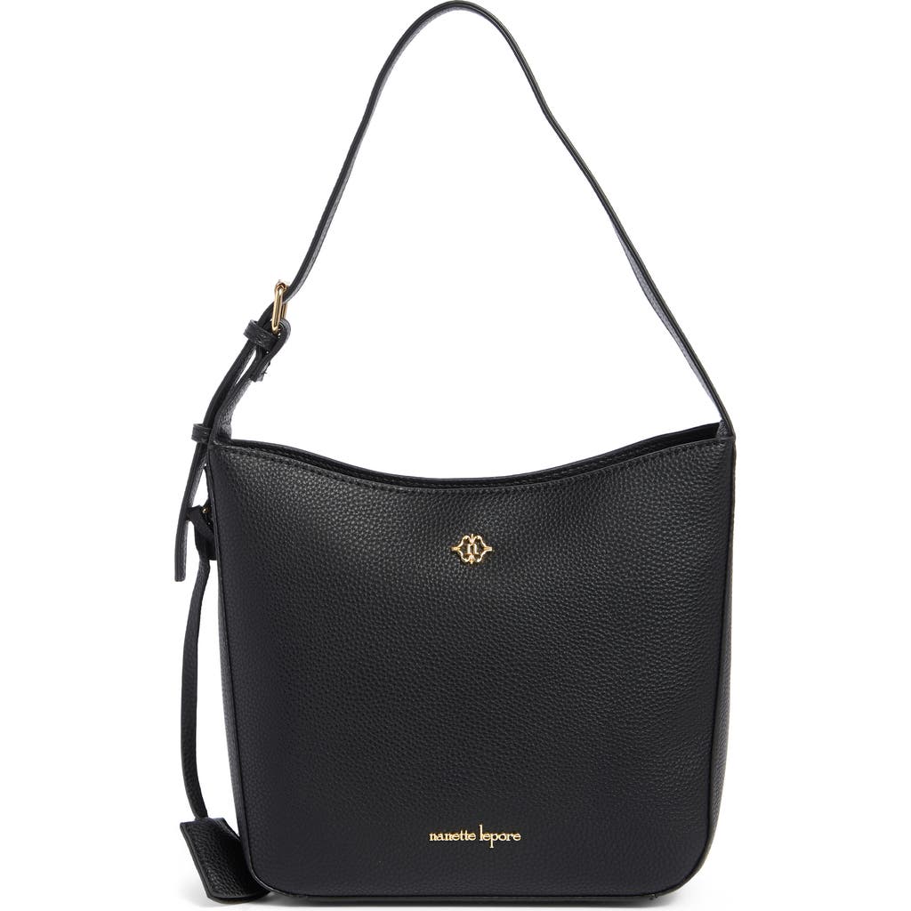 Nanette Lepore Amberley Medium Bucket Bag In Black