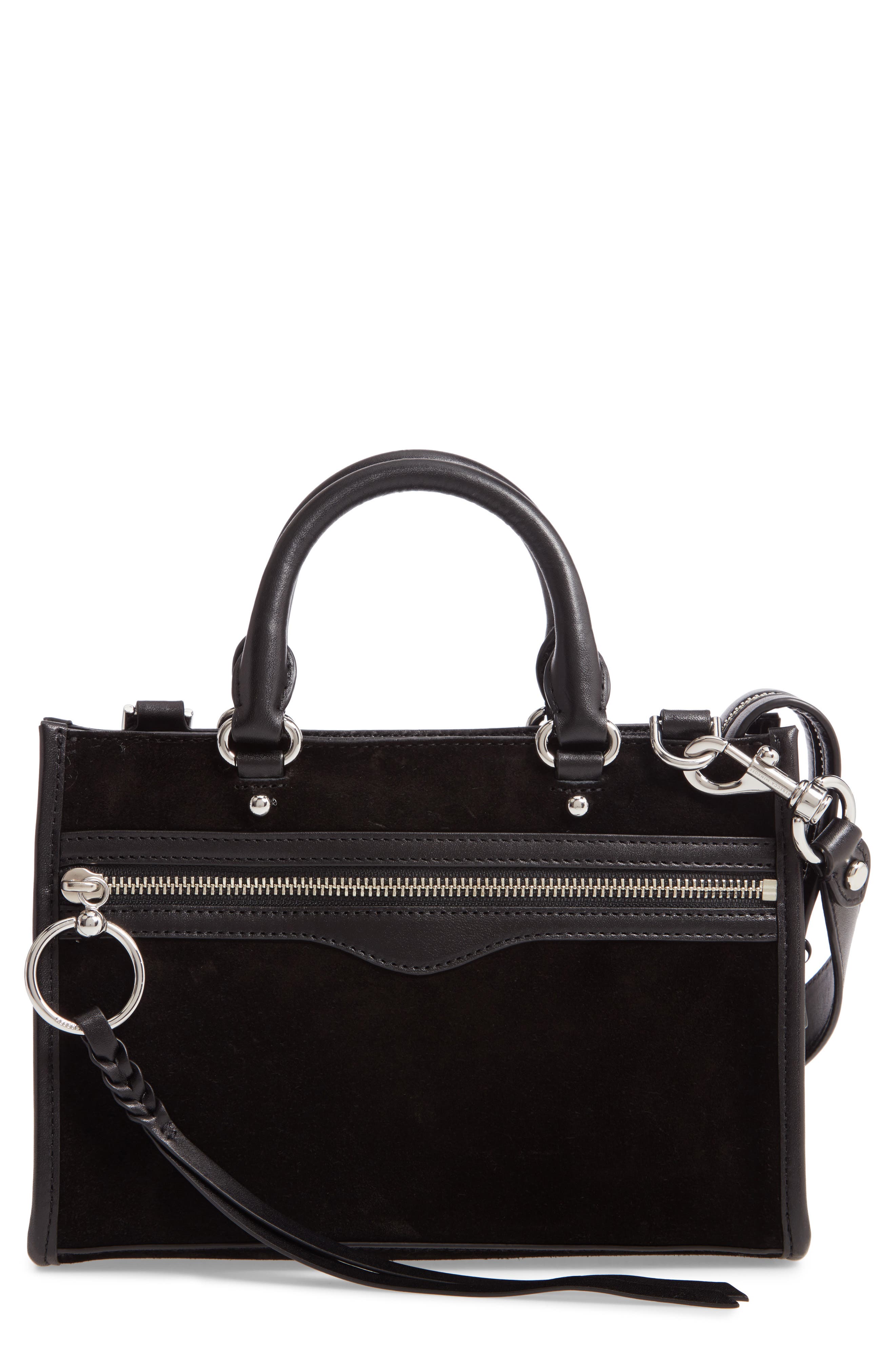 Rebecca Minkoff Micro Bedford Leather Satchel, Main, color, 
