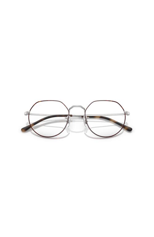 Ray Ban Ray-ban 49mm Irregular Optical Glasses In Black