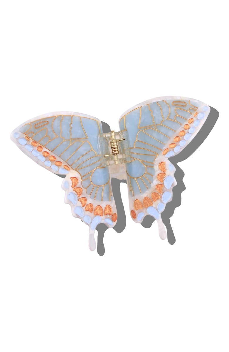 Solar Eclipse Swallowtail Hair Claw Clip, Main, color, Baby Blue