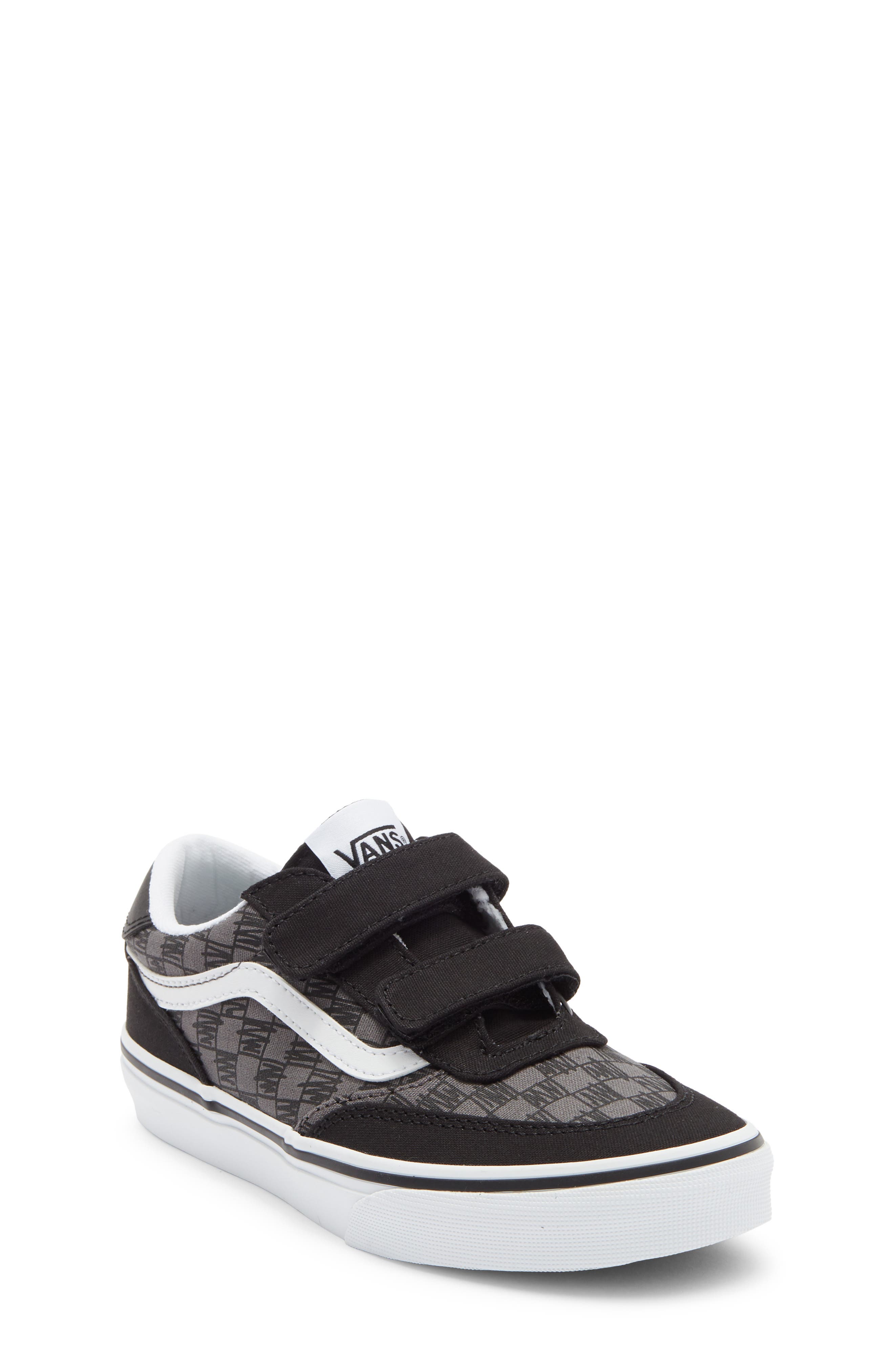 Vans Gender Inclusive Kids' Brooklyn LS V Sneaker, Main, color, Scribble Check Black