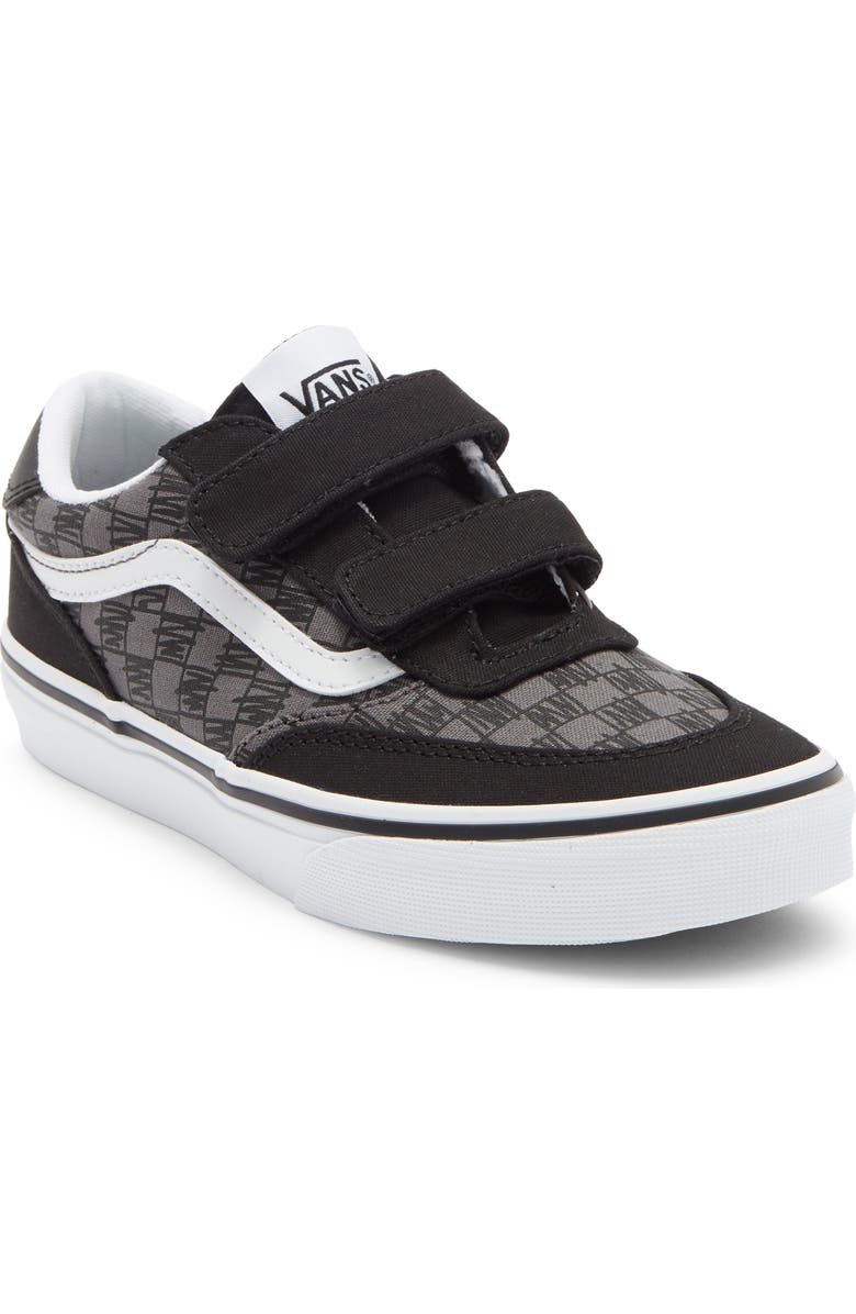 Vans Gender Inclusive Kids' Brooklyn LS V Sneaker, Main, color, Scribble Check Black