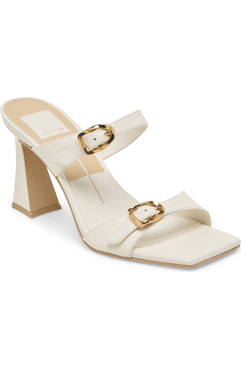 Dolce Vita Narcia Slide Sandal, Main, color, White Crinkle Patent