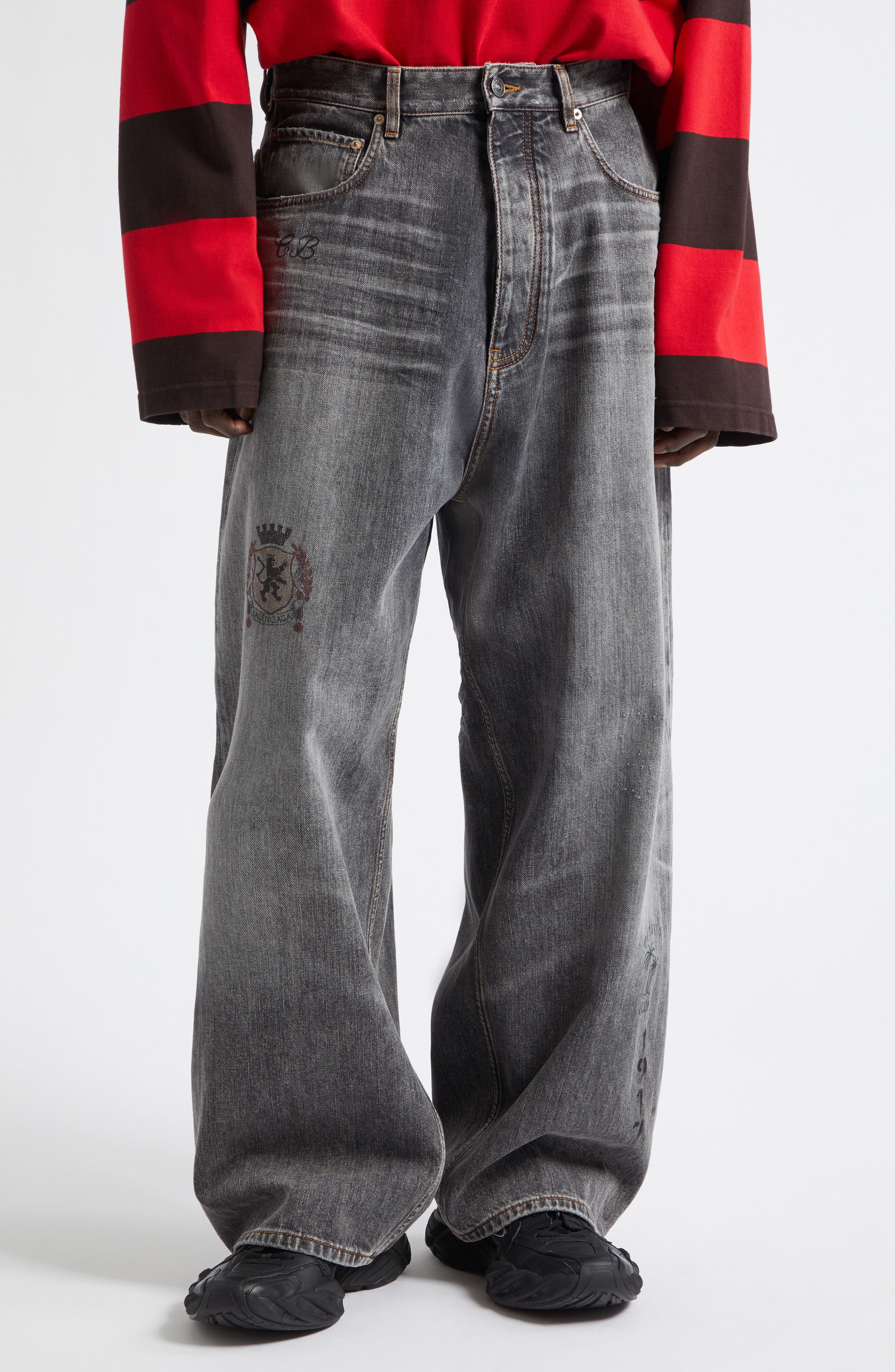 Balenciaga Trompe l'Oeil Jeans | Nordstrom