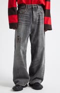 Balenciaga Tattoo Print Baggy Jeans