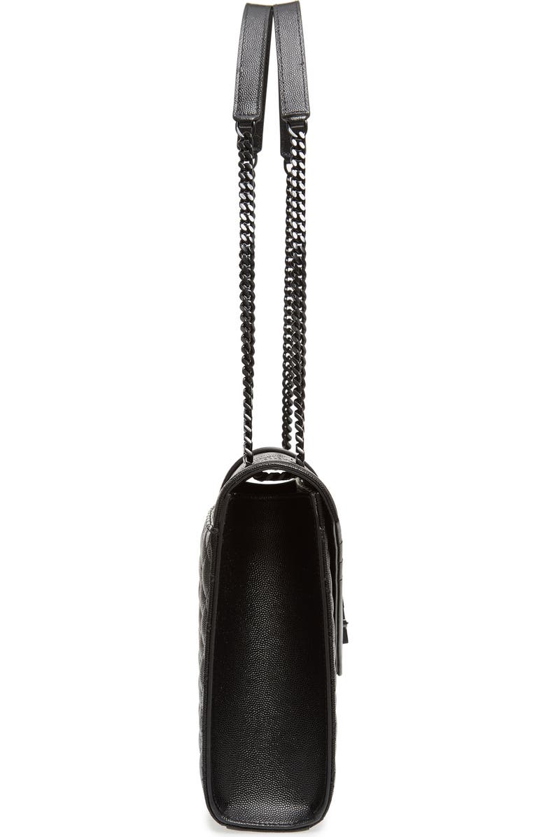 Saint Laurent Large Envelope Calfskin Shoulder Bag, Alternate, color,