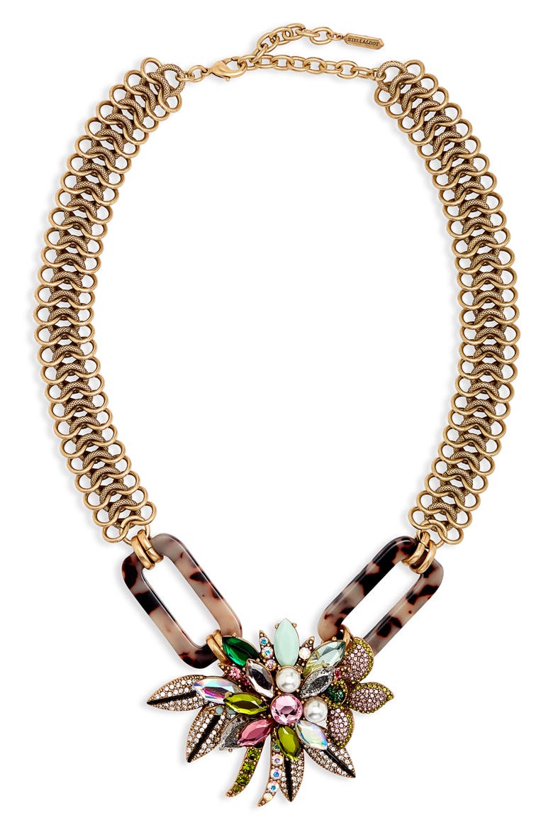 Belle Bib Necklace, Main, color, GOLD/ MULTI