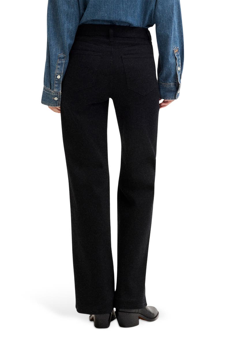 The Wide Leg Jeans, Alternate, color, BLACK RINSE WASH