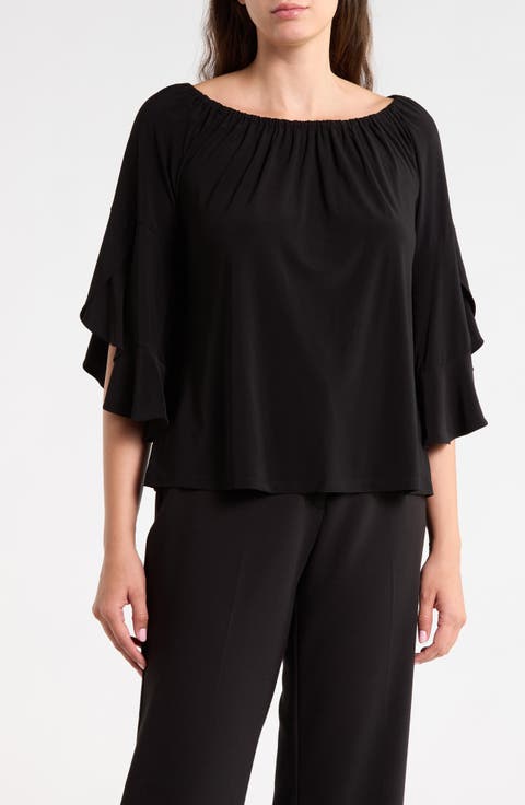 Tiered Sleeve Off the Shoulder Top