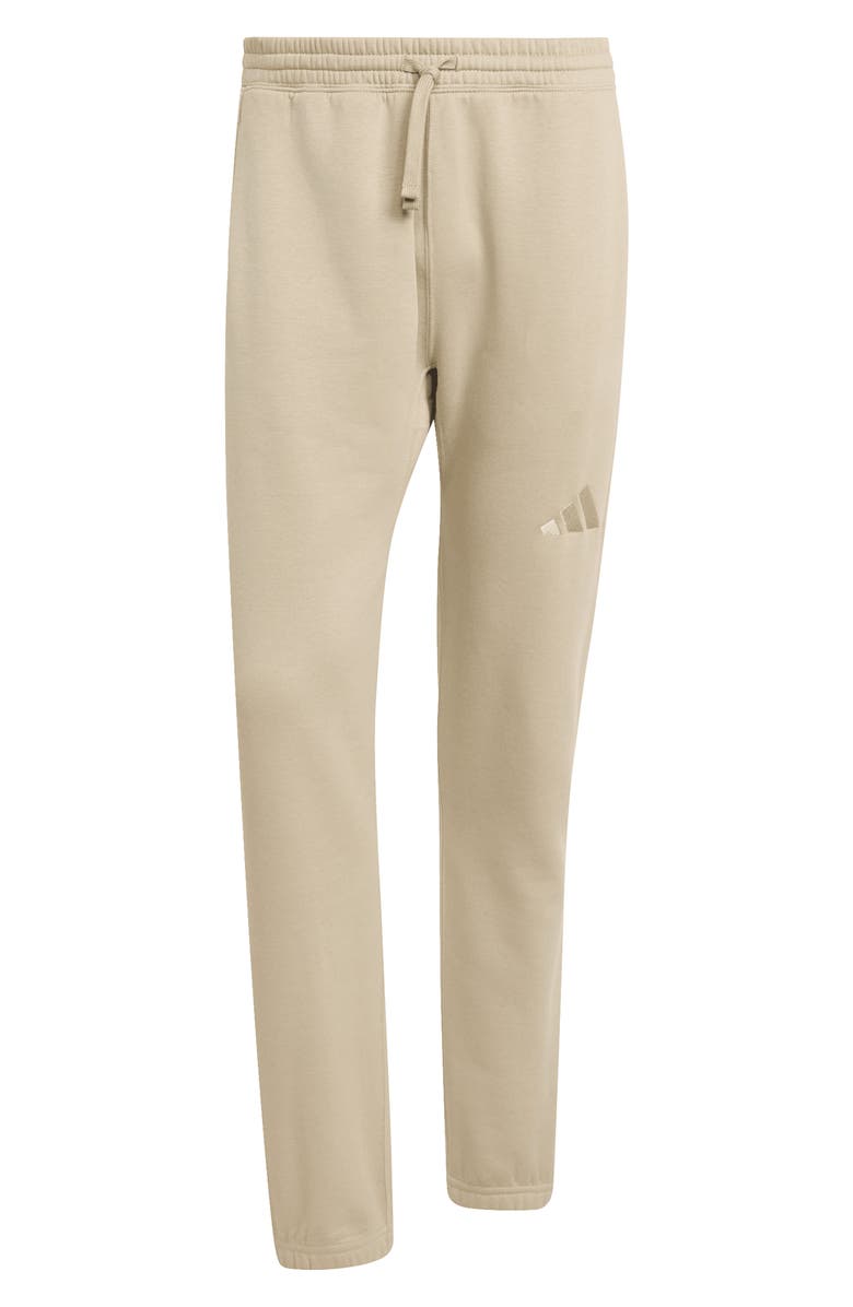 adidas ALL SZN Fleece Regular Tapered Pants, Alternate, color, Wonder Cargo