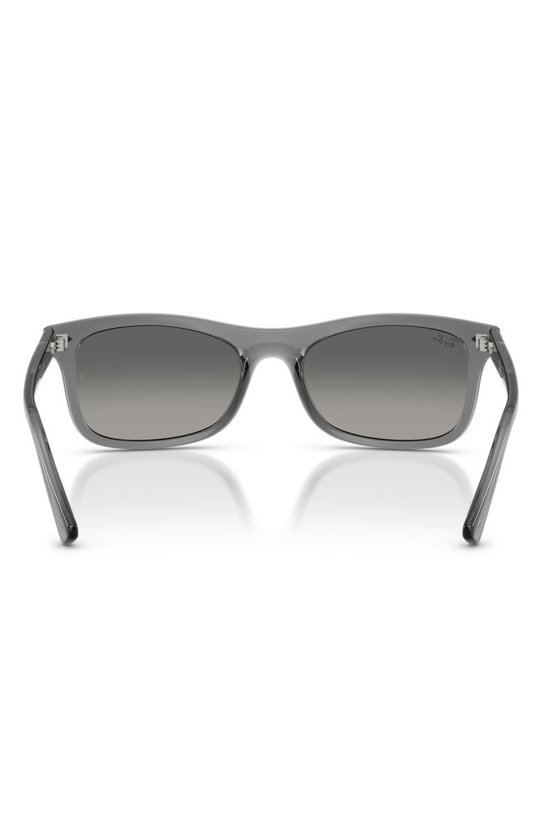 Ray-Ban 54mm Square Sunglasses, Alternate, color, Transparent Grey / Grey
