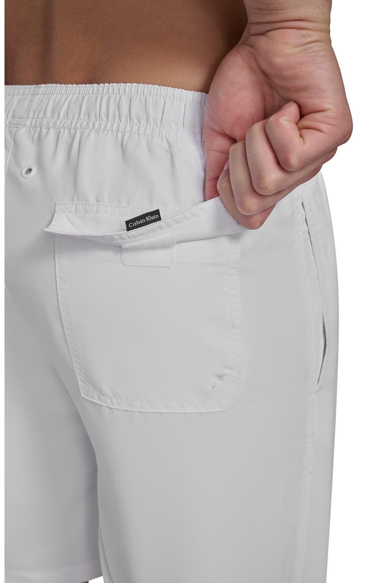 Core Volley Swim Trunks, Alternate, color, WHITE
