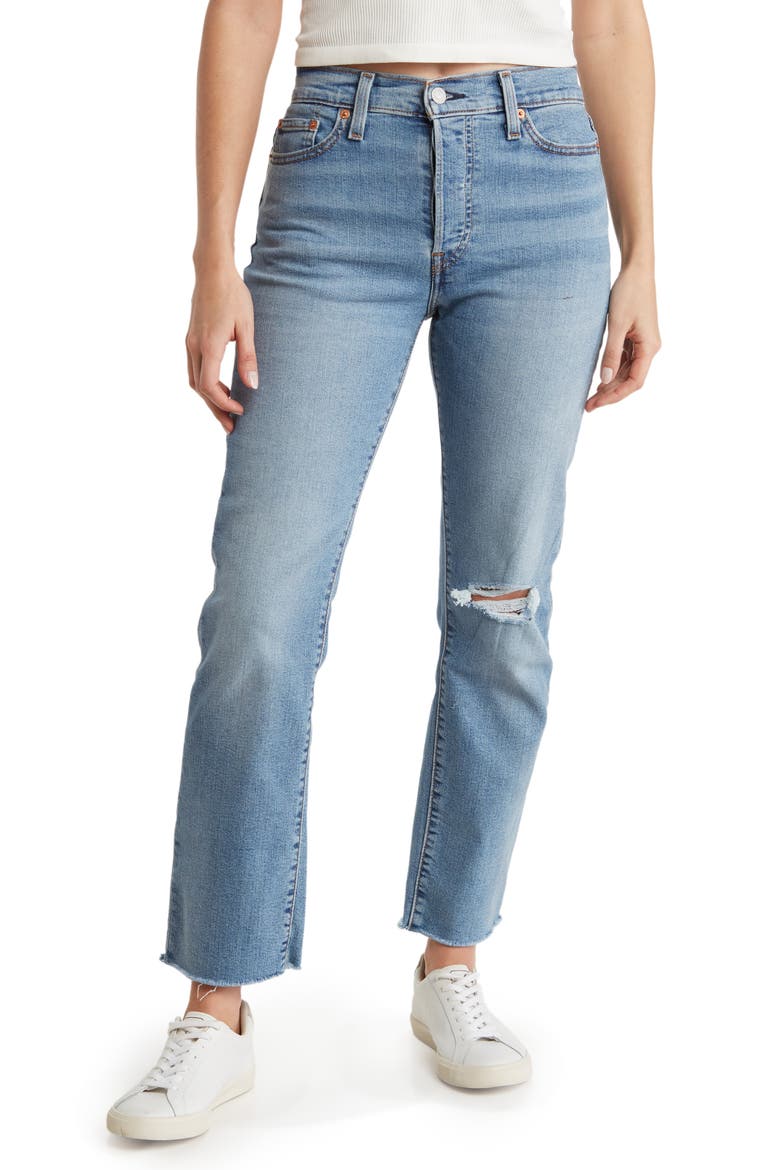 Wedgie Straight Leg Jeans, Main, color, NIGHT SIGHT