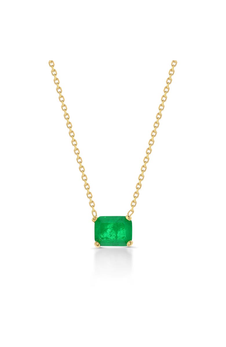 Gemma Azzurro Ivy Emerald Necklace, Main, color, Green