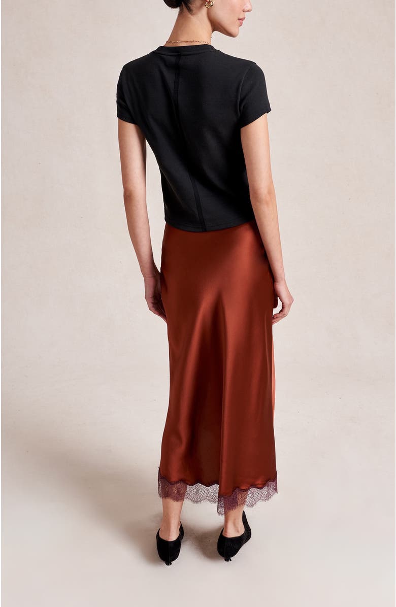 La Ligne Brodie Tee, Alternate, color, Black