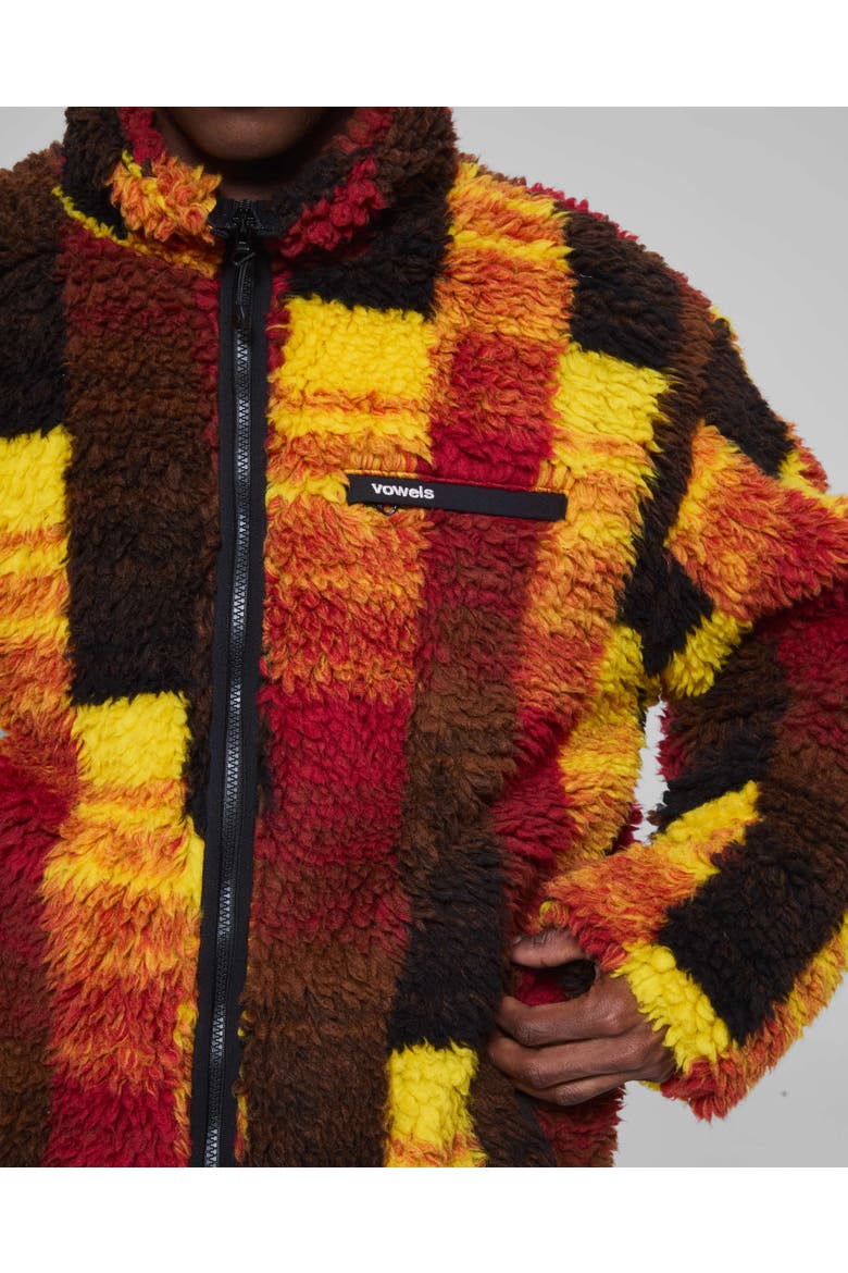 Jacquarded Fleece Jacket, Alternate, color, Multi
