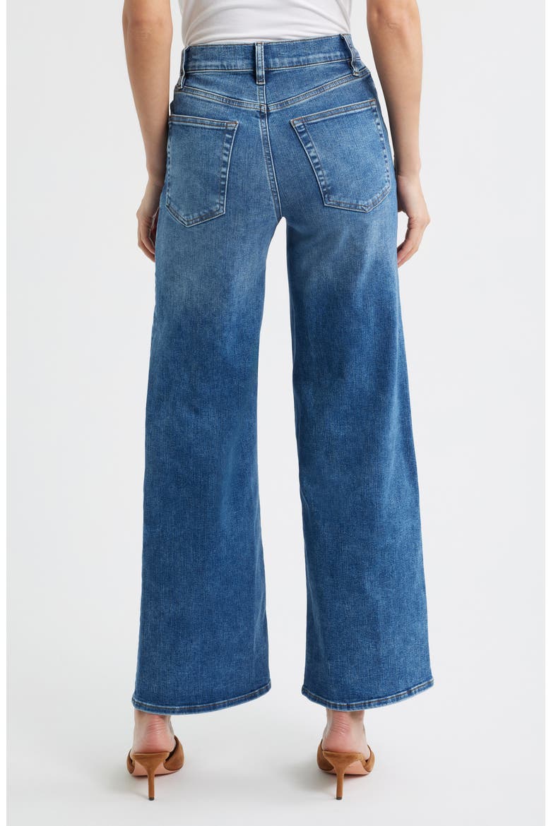 Le Slim Palazzo High Waist Wide Leg Jeans, Alternate, color, CANALS