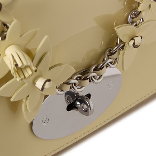 Mulberry Lily Patent Leather Satchel In Buttermilk