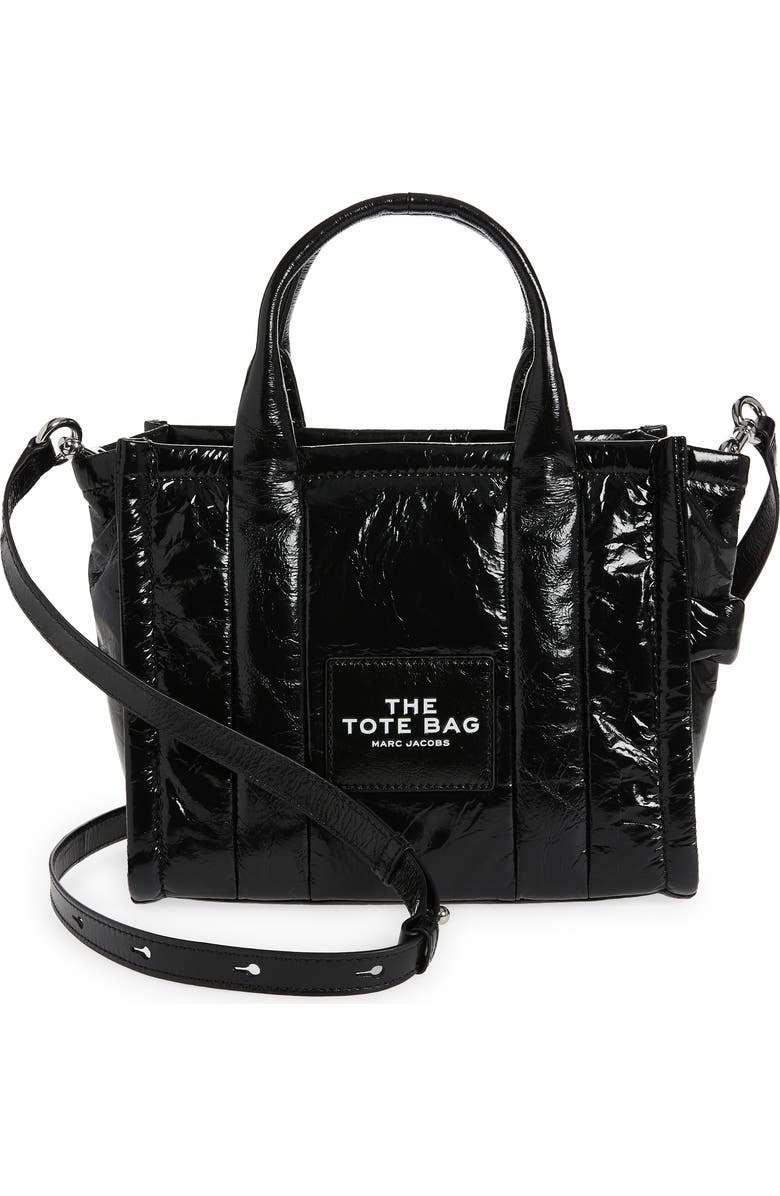 Marc Jacobs The Crinkle Leather Small Tote Bag, Main, color,