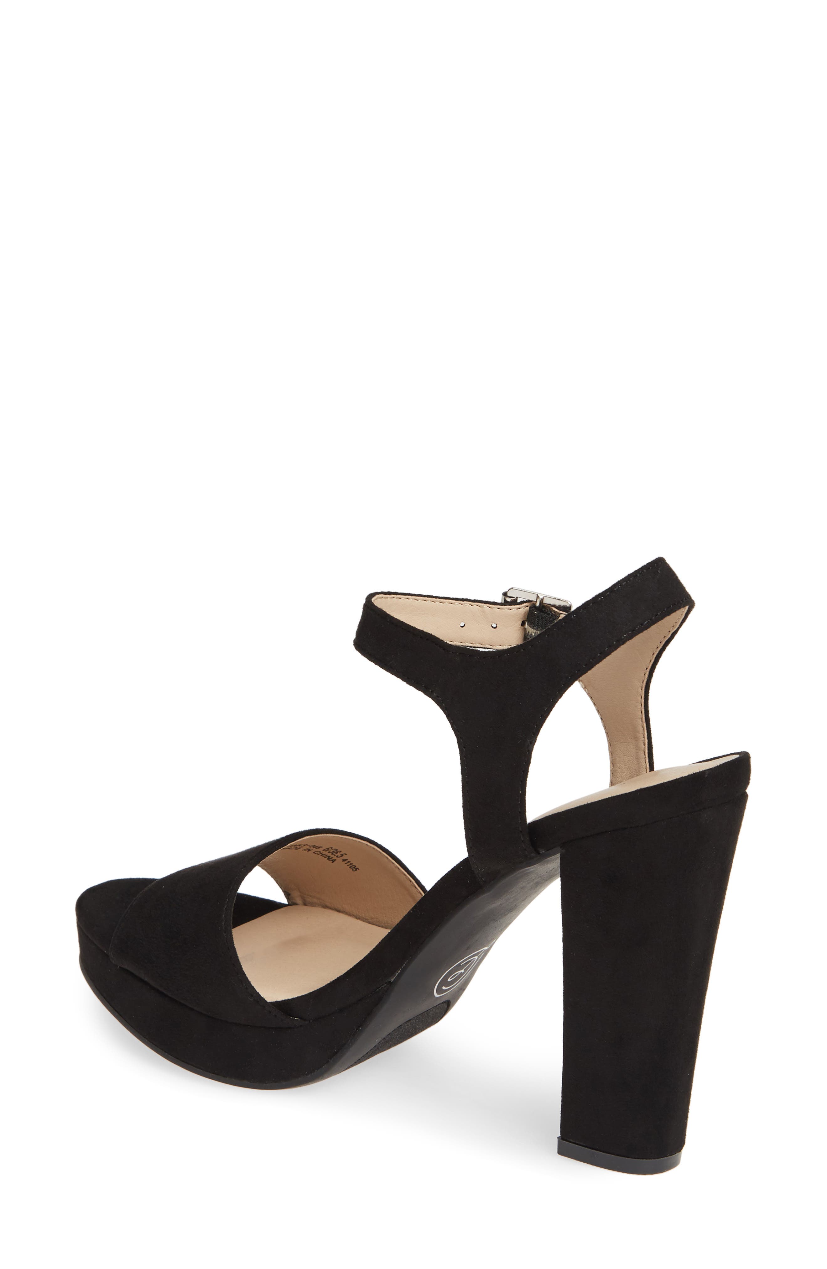Aced Platform Sandal, Alternate, color, BLACK