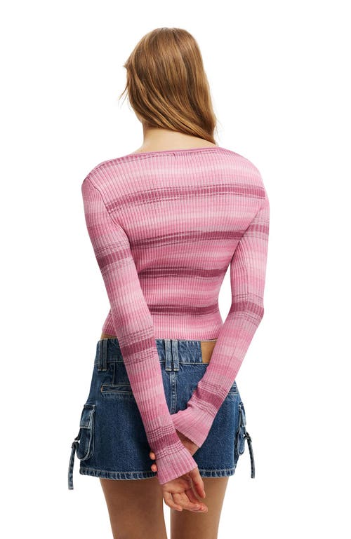 Cotton On Everfine Rib Knit Cardigan In Multi