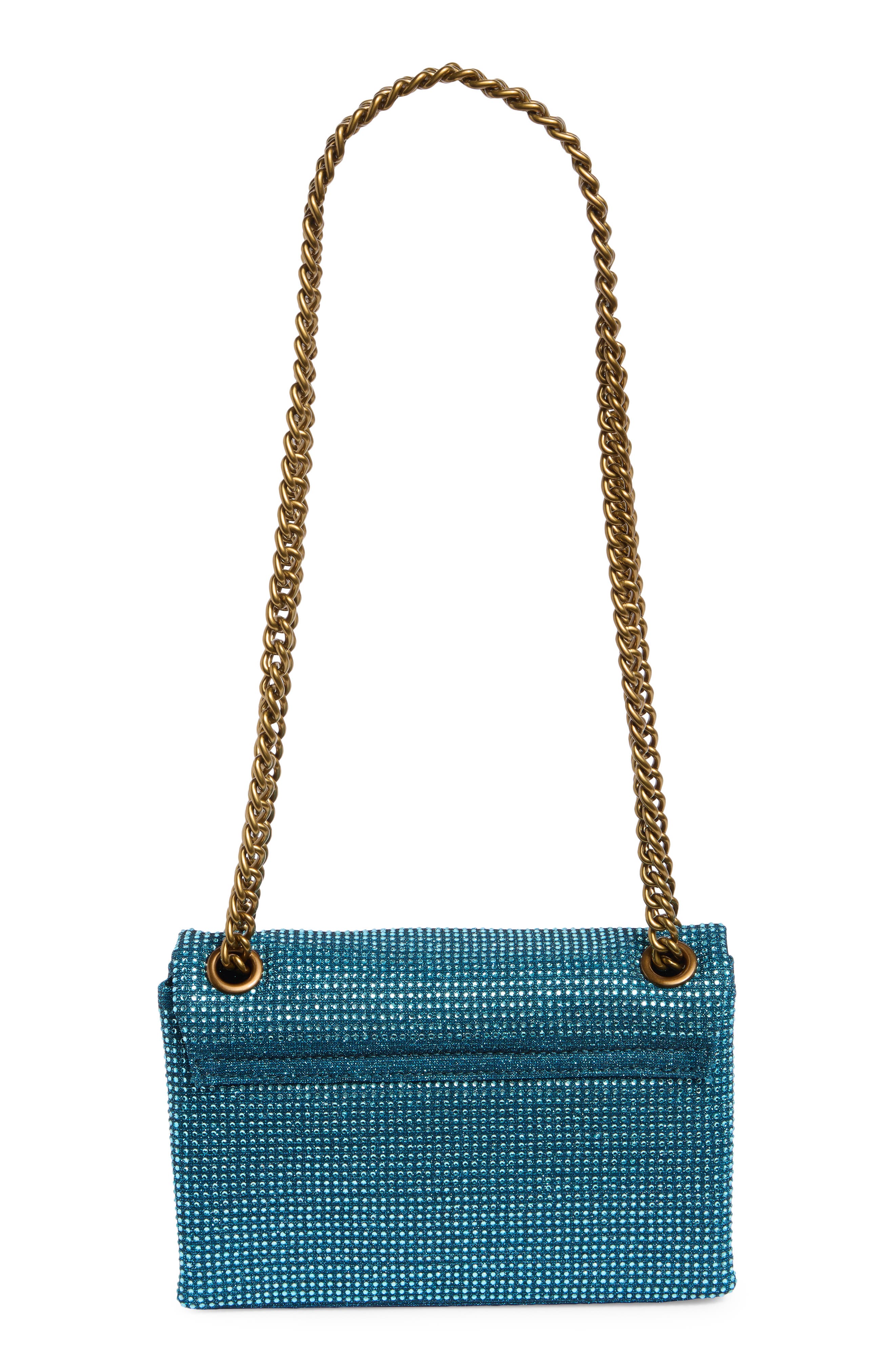 Kurt Geiger London Brixton Mini Plate Rhinestone Crossbody Bag, Alternate, color, 