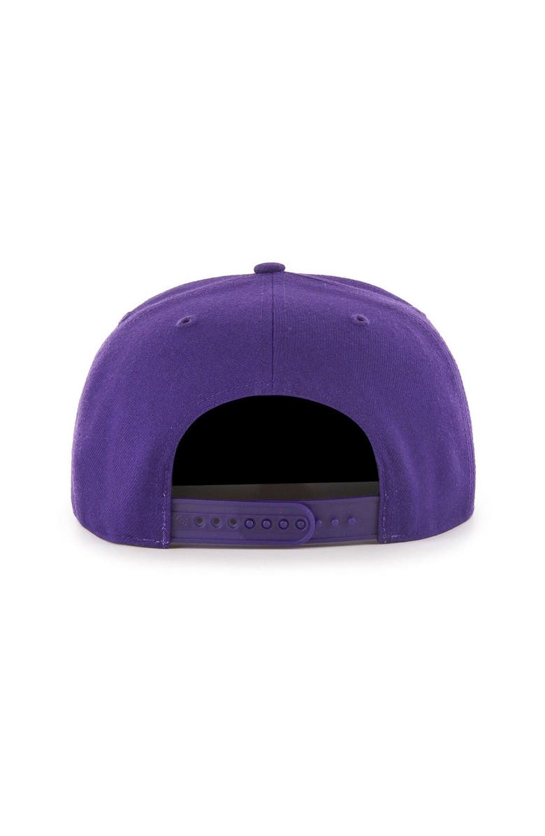'47 Men's '47 Purple Charlotte Hornets Sure Shot Captain Snapback Hat, Alternate, color,