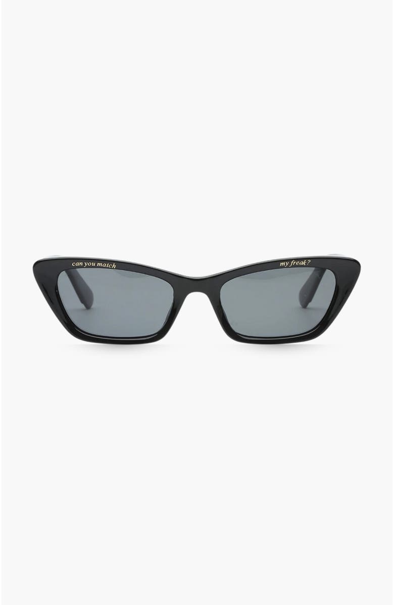INDY Blasè Cateye Polarized Sunglasses, Main, color, Black