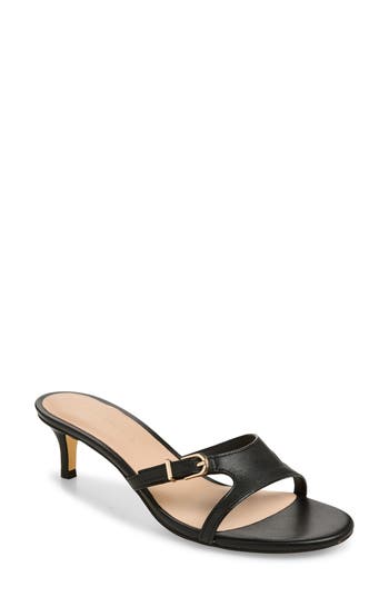 Stuart Weitzman Irene Slide Sandal In Black