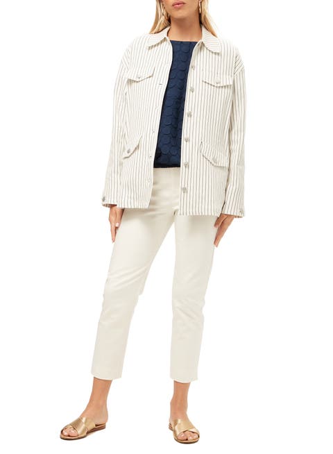 The Game Striped Oversized Jacket