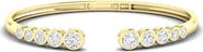 Everlee Bezel Cuff Bracelet Lab Diamond in 14K Gold