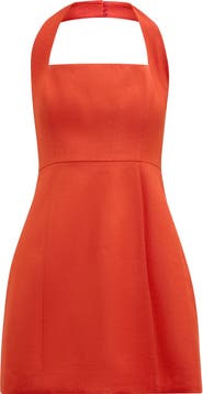 Ever New Stevie Halter Linen Minidress