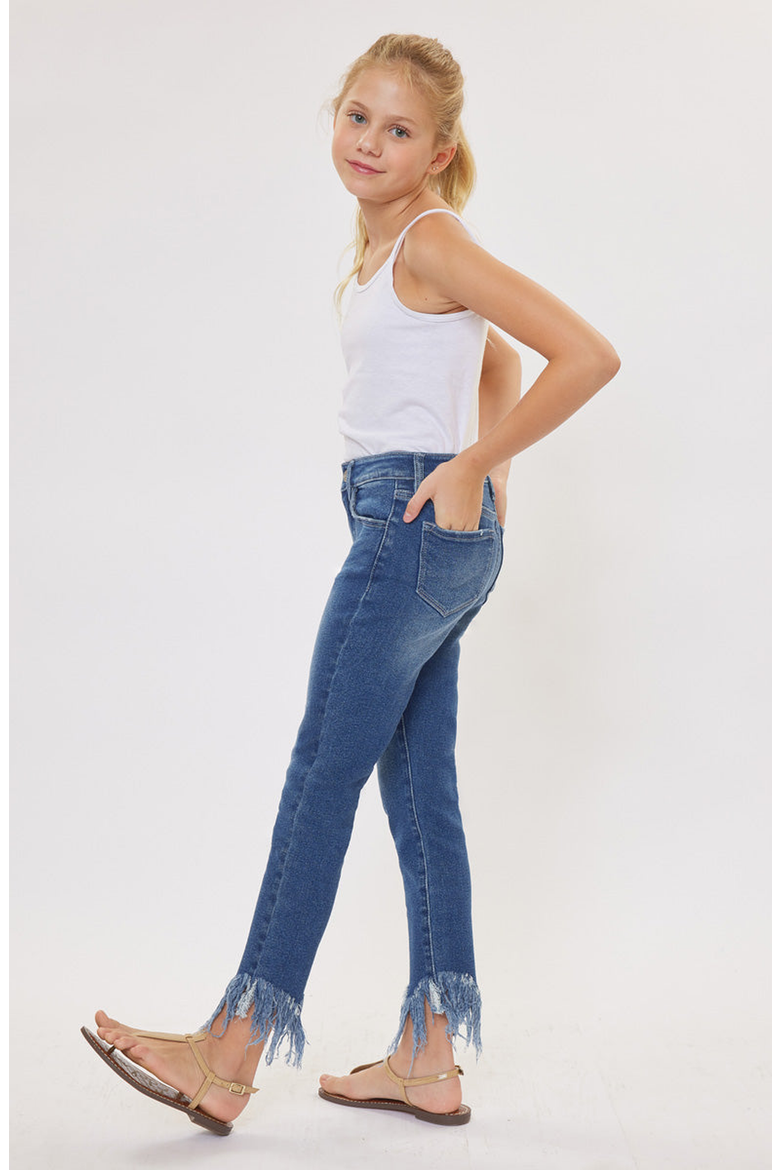 Junnie High Rise Ankle Skinny Jeans, Alternate, color, Dark Wash