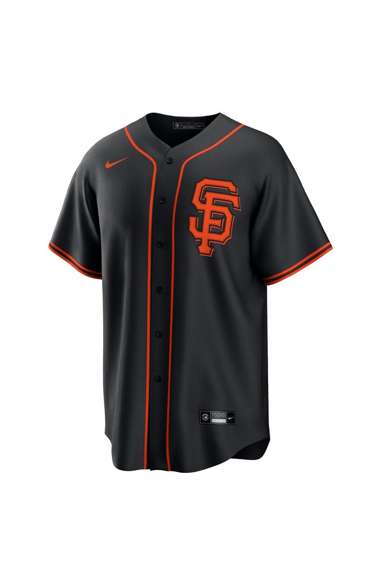 Nike Men's Nike Black San Francisco Giants Alternate Replica Team Jersey, Alternate, color,