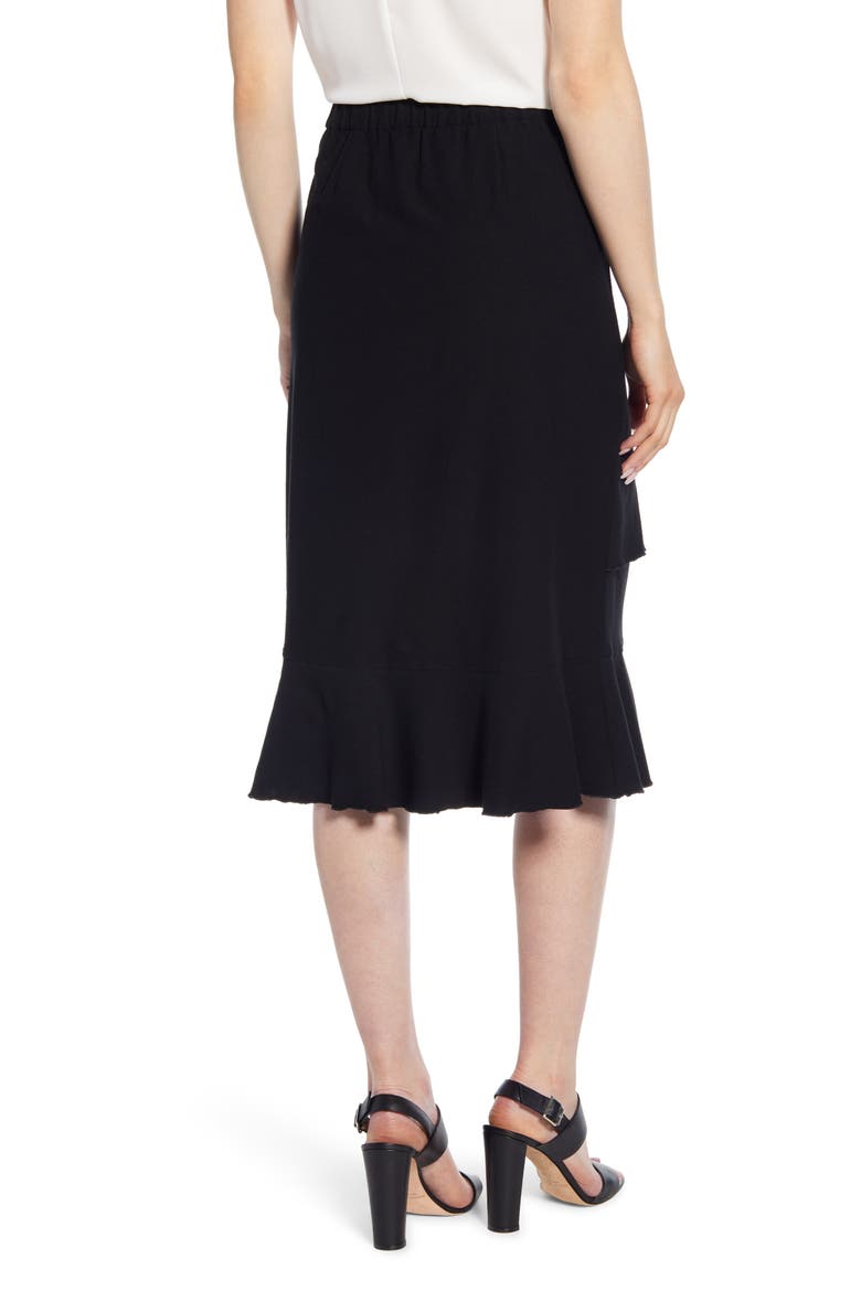 Ruffle Skirt, Alternate, color, BLACK