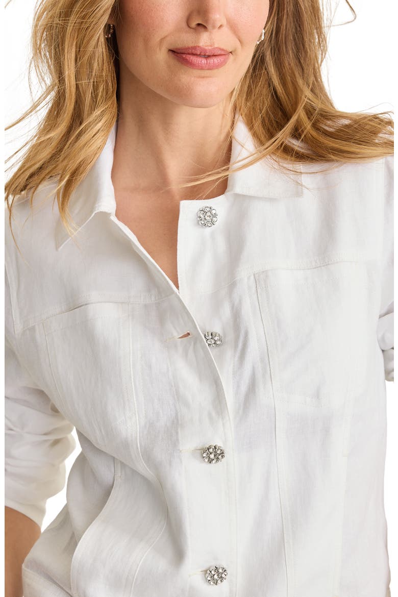 Two Palms Embellished Top, Alternate, color, WHITE