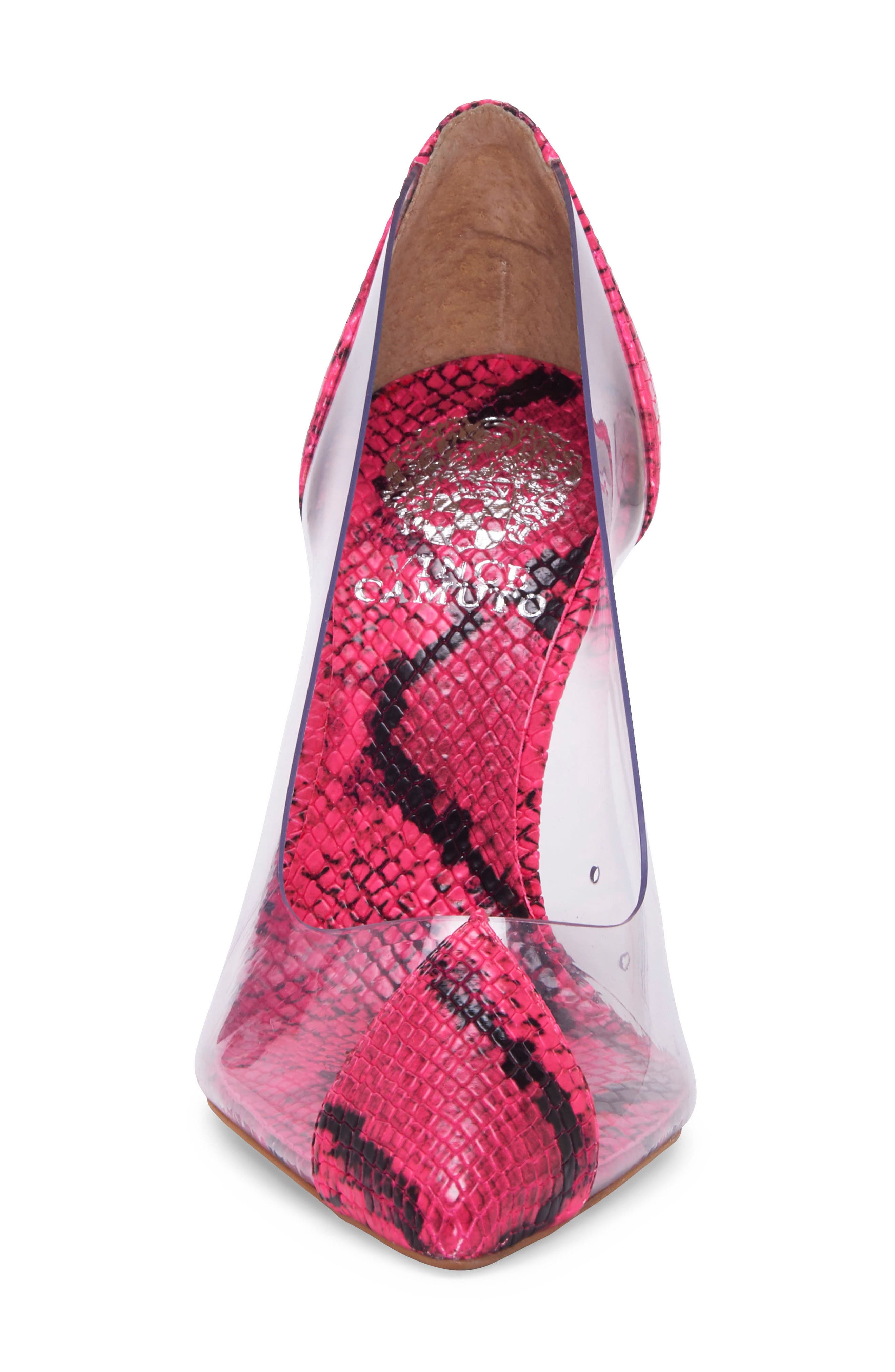 Vince Camuto Poised Cap Toe Clear Pump, Alternate, color, 