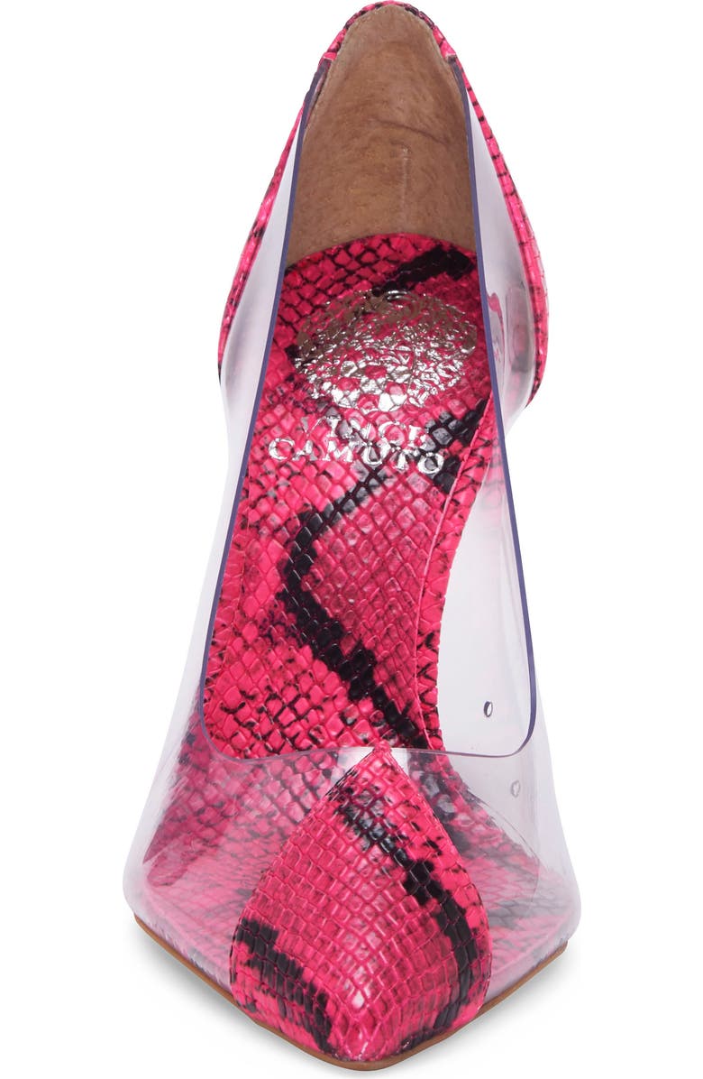 Vince Camuto Poised Cap Toe Clear Pump, Alternate, color,