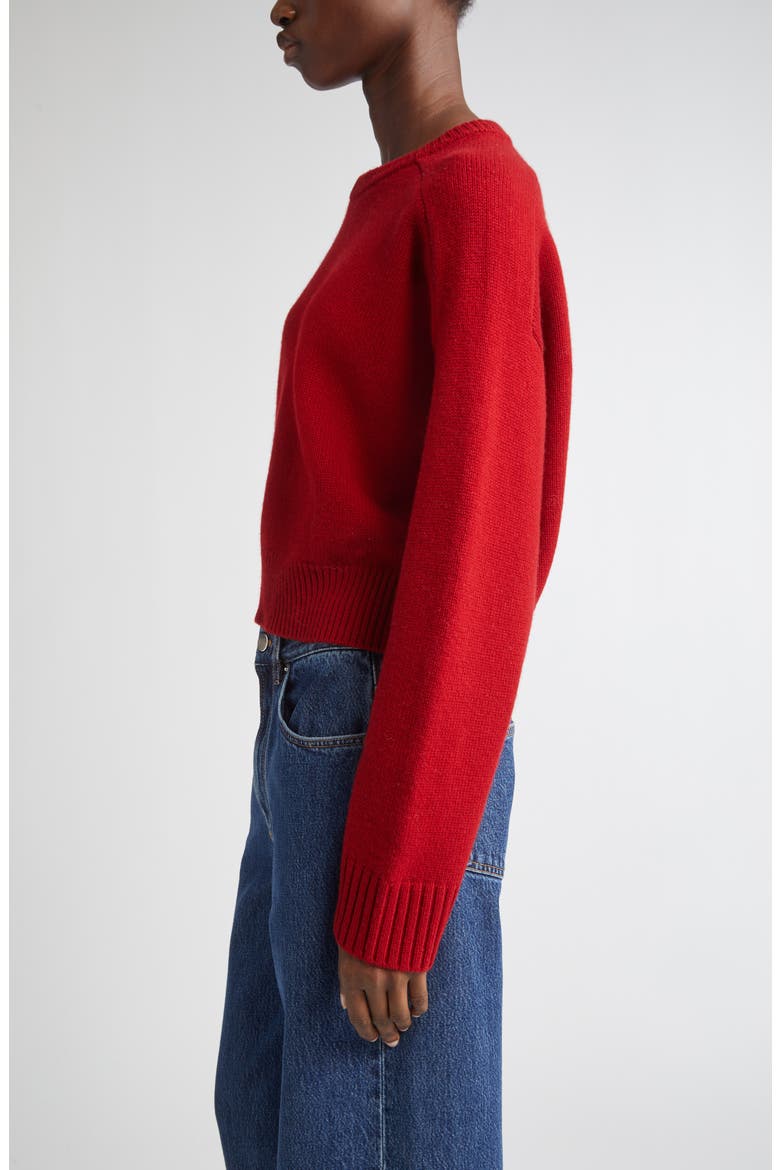 Bruzzi Oversize Wool & Cashmere Sweater, Alternate, color, RED