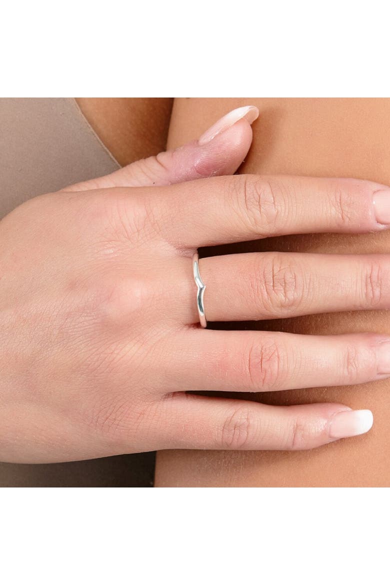 Drop Wishbone Ring, Alternate, color, Sterling Silver