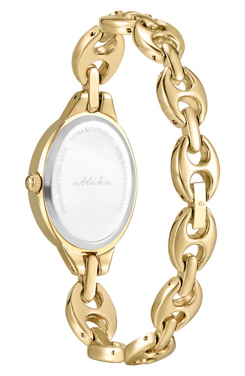 Ettika Oval Mariner Chain Watch In Gold