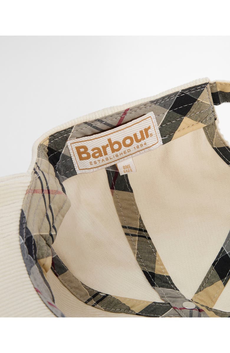 Barbour Oakley Corduroy Baseball Cap, Alternate, color, Pearl