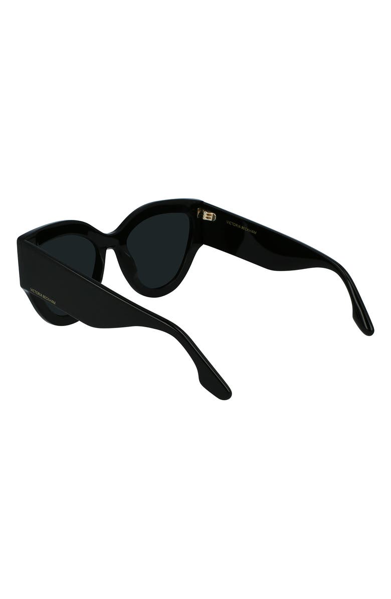 Victoria Beckham Classic Logo 55mm Cat Eye Sunglasses, Alternate, color,