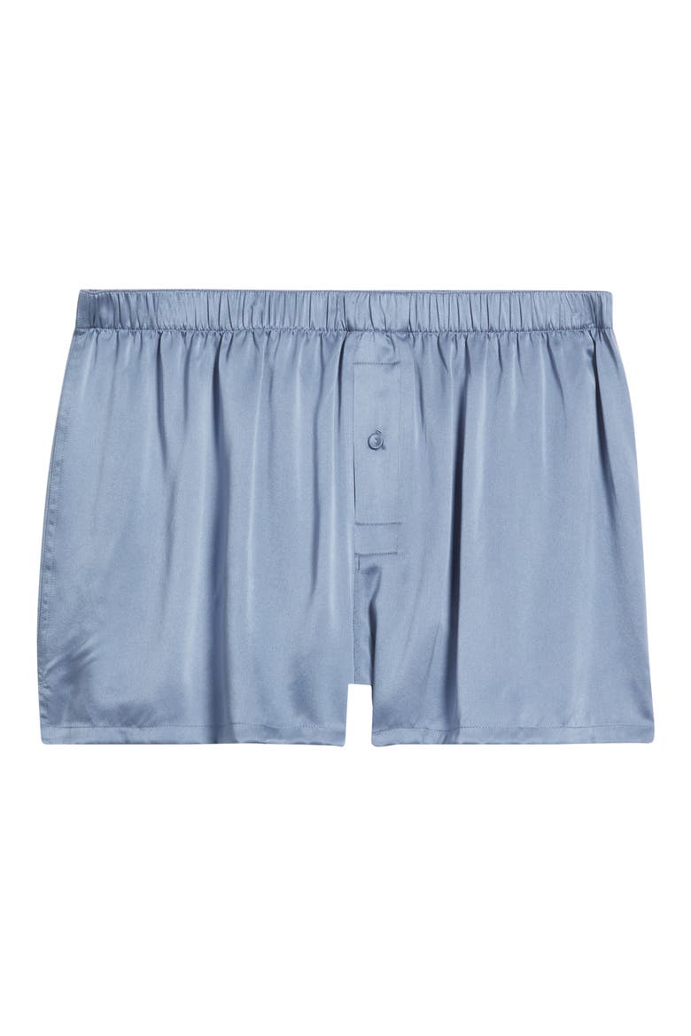 Washable Silk Boxer Shorts, Alternate, color, PASTEL BLUE