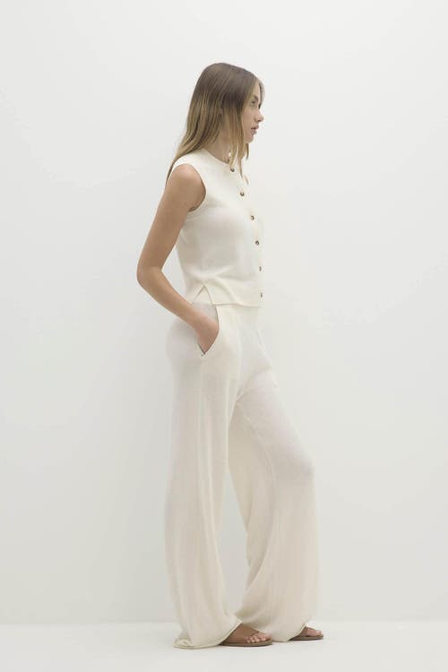 Naked Cashmere Emmaline Button-up Cashmere Sweater Vest In Sand