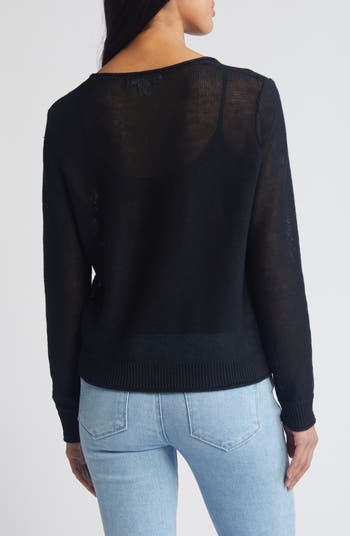 Tommy Bahama Cedar V-Neck Linen Sweater | Nordstrom