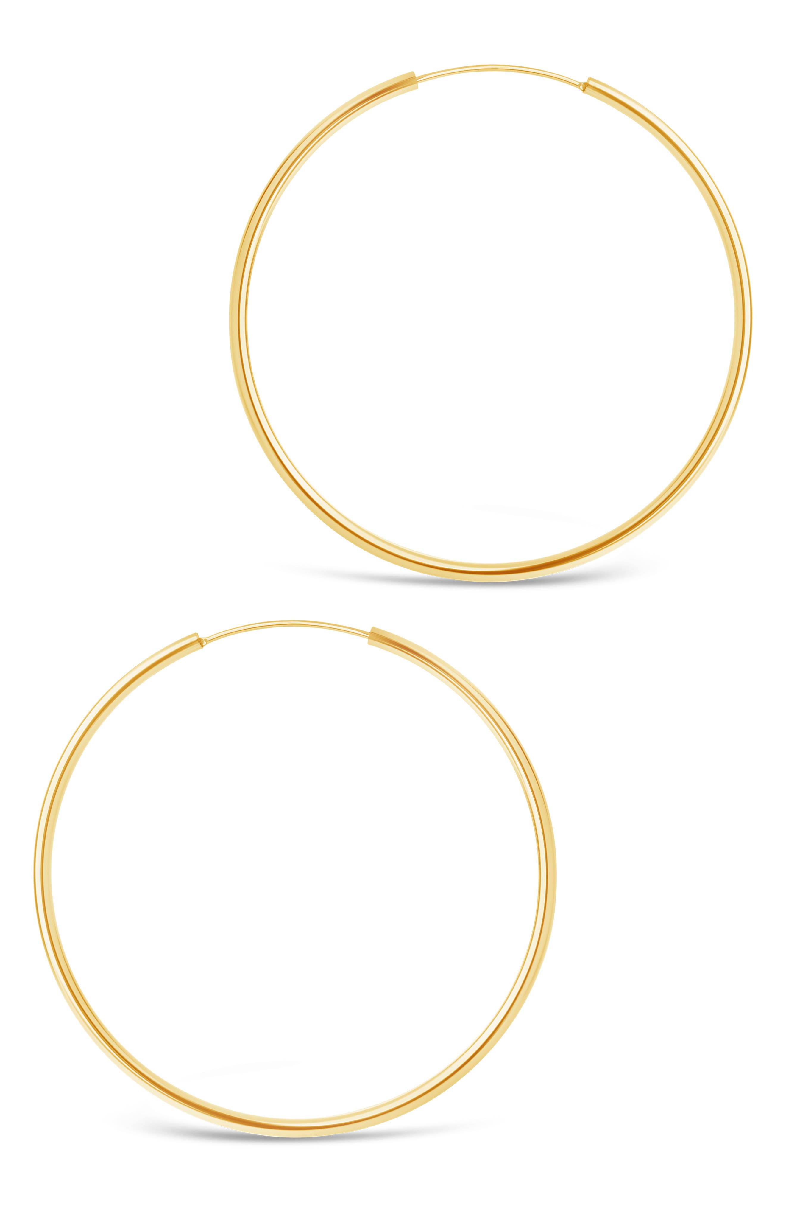 Sterling Forever Infinity Hoop Earrings