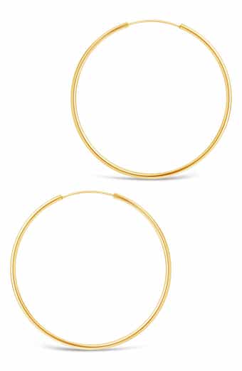 Sterling Forever Infinity Hoop Earrings
